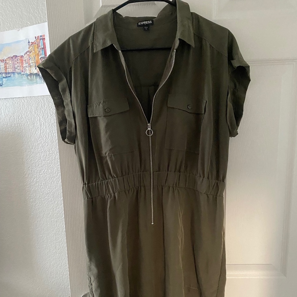 Olive Green Dress by Express